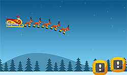 Onlinespiel - Santa fliegt mit Rentierschlitten