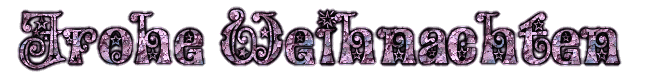 Frohe Weihnacht Glitzer Text