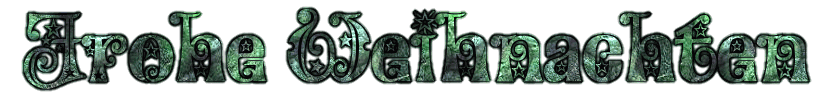 Frohe Weihnacht Glitzer Text